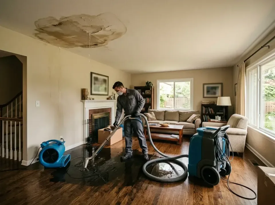 attic-pipe-burst-ceiling-drip-008 — frequently asked questions, Water Damage Restoration & Carpet Care in Osseo, MN
